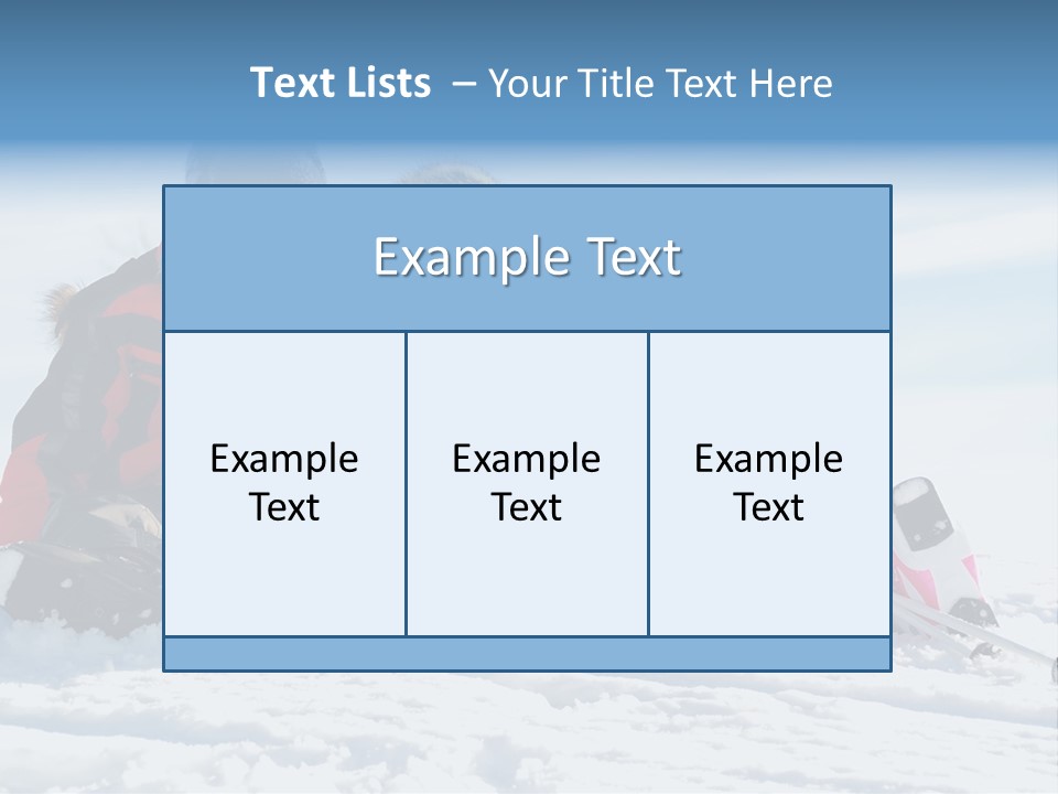 Caucasian Clothing Leaning PowerPoint Template
