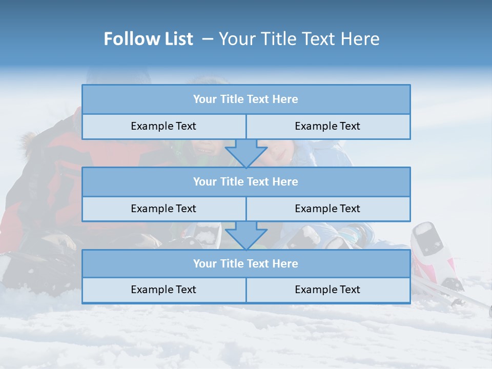 Caucasian Clothing Leaning PowerPoint Template