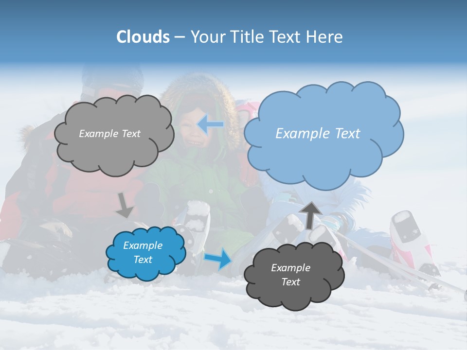 Caucasian Clothing Leaning PowerPoint Template