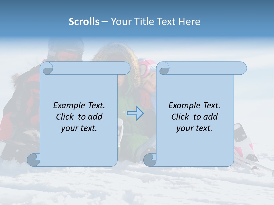 Caucasian Clothing Leaning PowerPoint Template