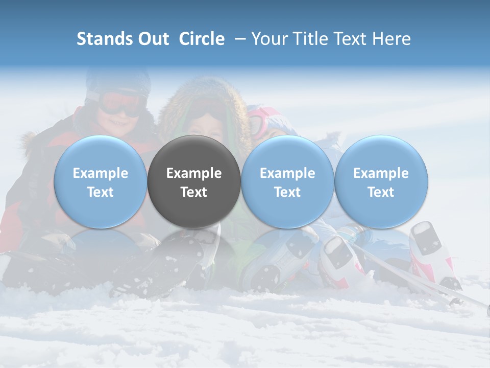 Caucasian Clothing Leaning PowerPoint Template