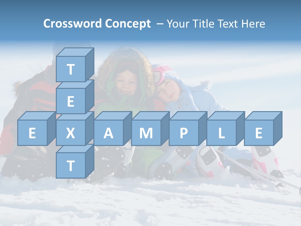 Caucasian Clothing Leaning PowerPoint Template