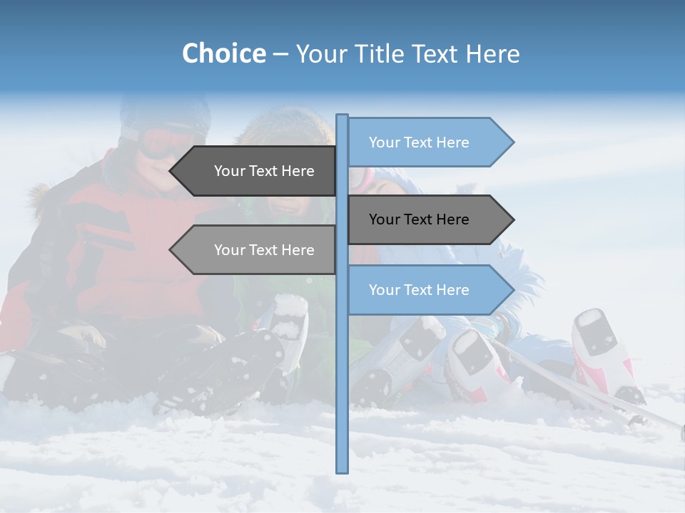 Caucasian Clothing Leaning PowerPoint Template