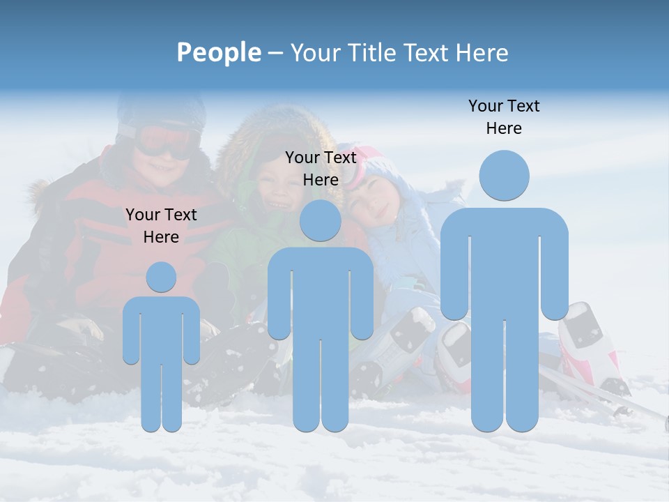 Caucasian Clothing Leaning PowerPoint Template