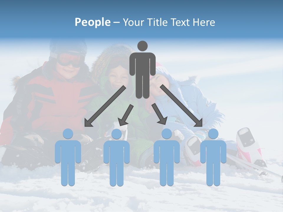 Caucasian Clothing Leaning PowerPoint Template