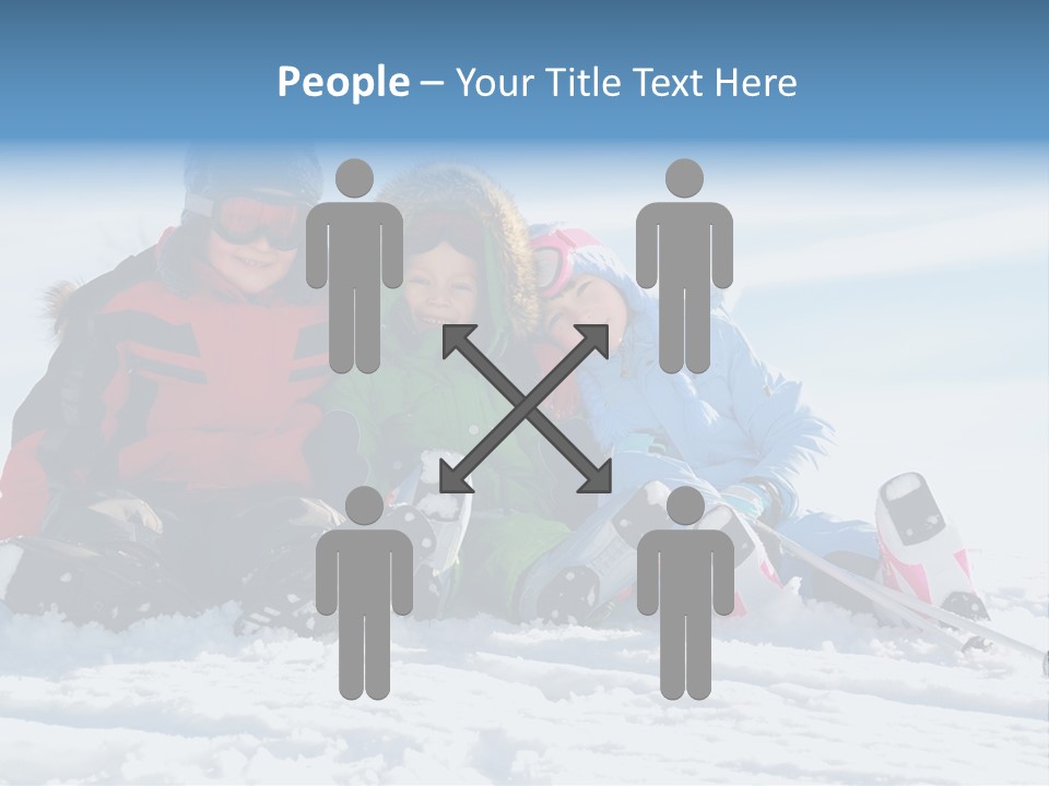 Caucasian Clothing Leaning PowerPoint Template