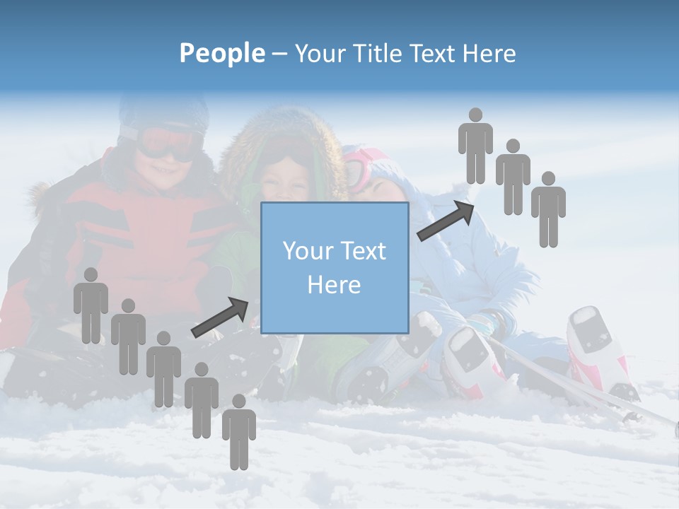 Caucasian Clothing Leaning PowerPoint Template