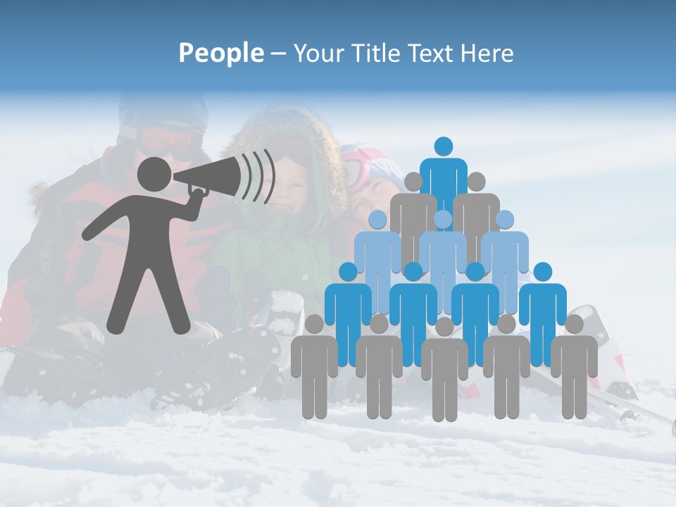 Caucasian Clothing Leaning PowerPoint Template