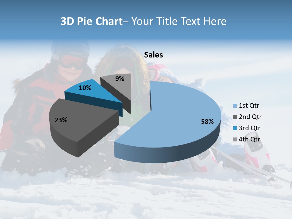 Caucasian Clothing Leaning PowerPoint Template