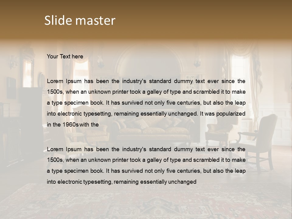 Room Domestic History PowerPoint Template