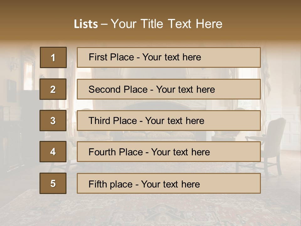 Room Domestic History PowerPoint Template