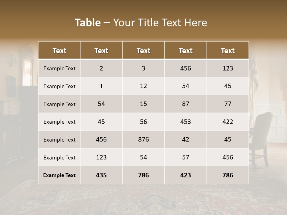 Room Domestic History PowerPoint Template