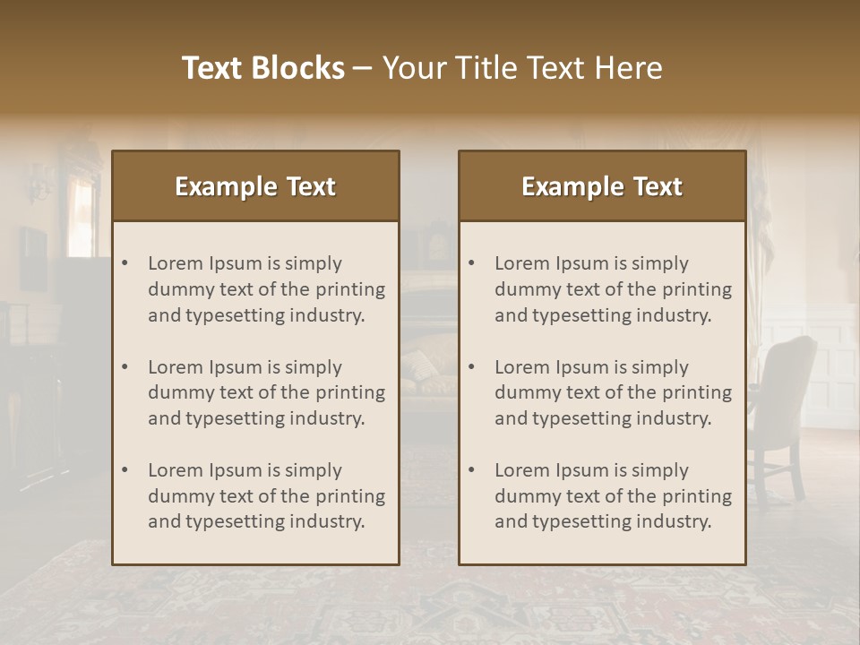 Room Domestic History PowerPoint Template