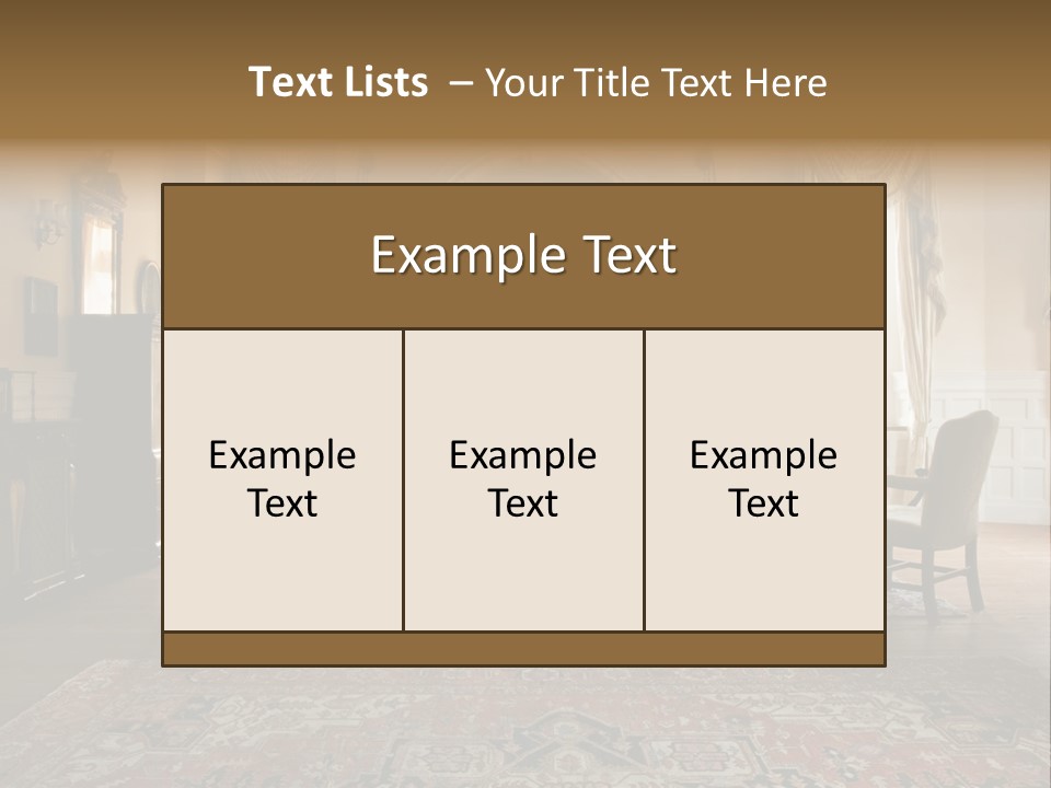 Room Domestic History PowerPoint Template