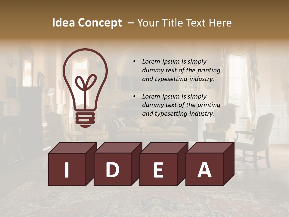 Room Domestic History PowerPoint Template