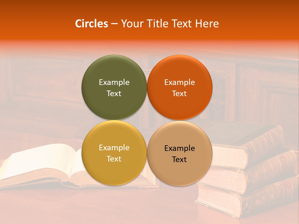 Retro Literary Desk PowerPoint Template