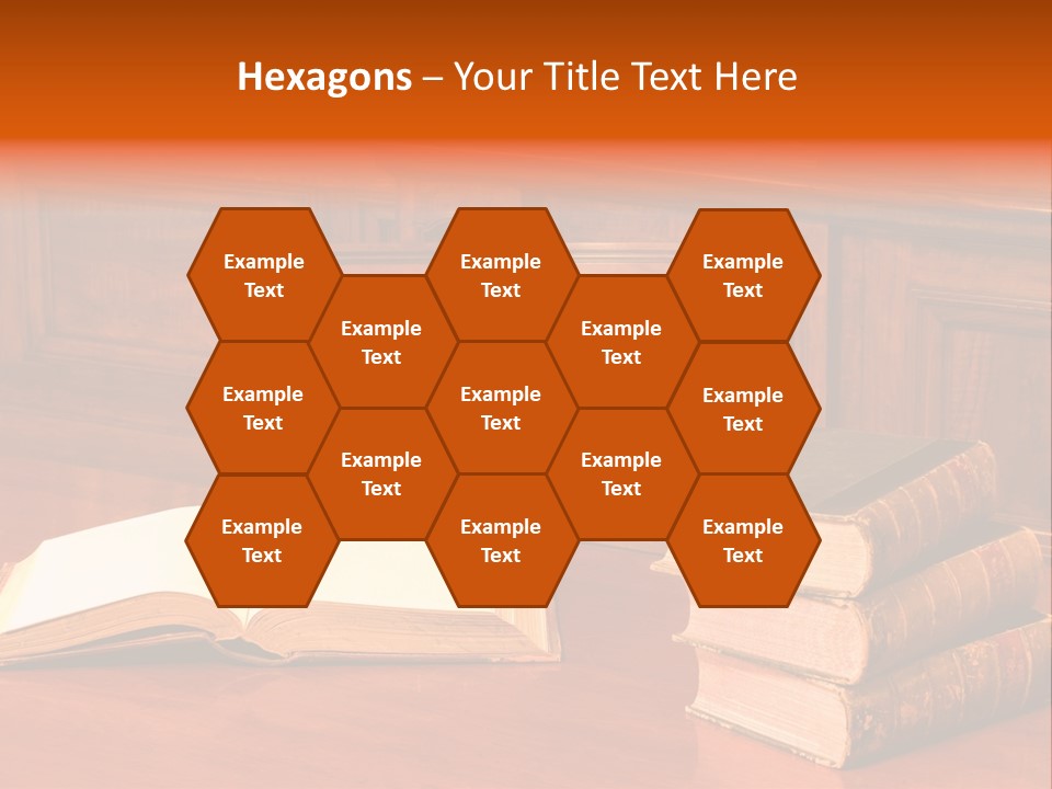 Retro Literary Desk PowerPoint Template