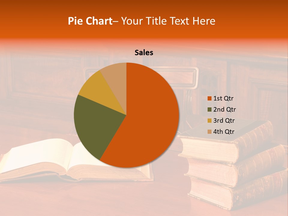 Retro Literary Desk PowerPoint Template