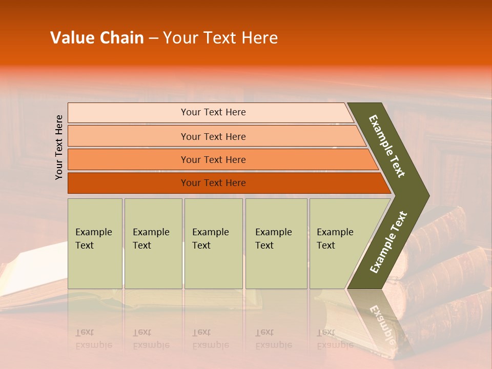 Retro Literary Desk PowerPoint Template