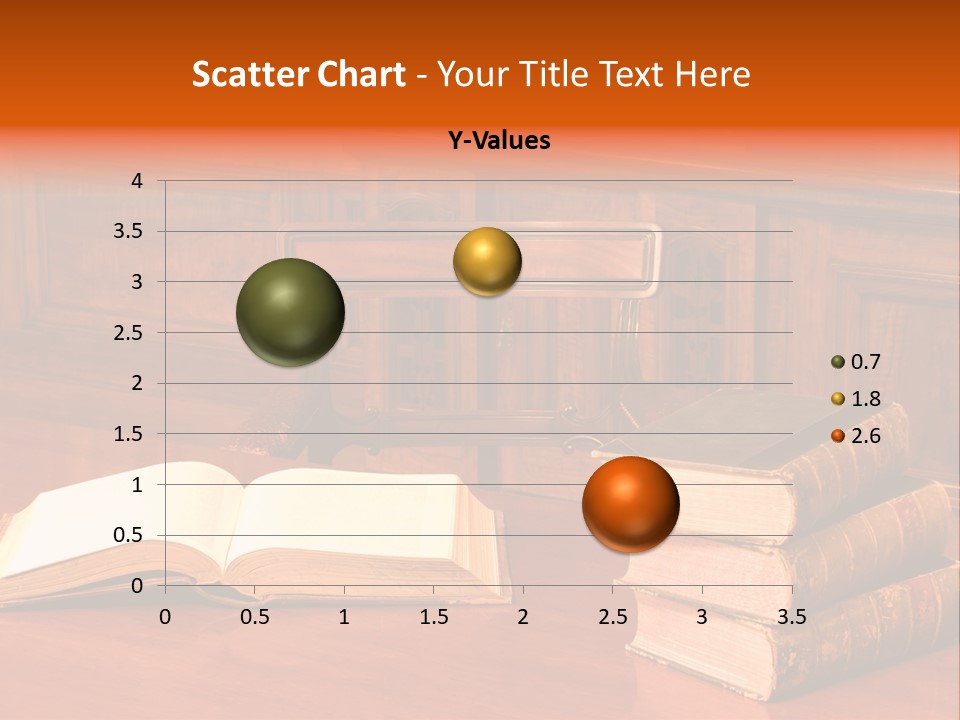 Retro Literary Desk PowerPoint Template