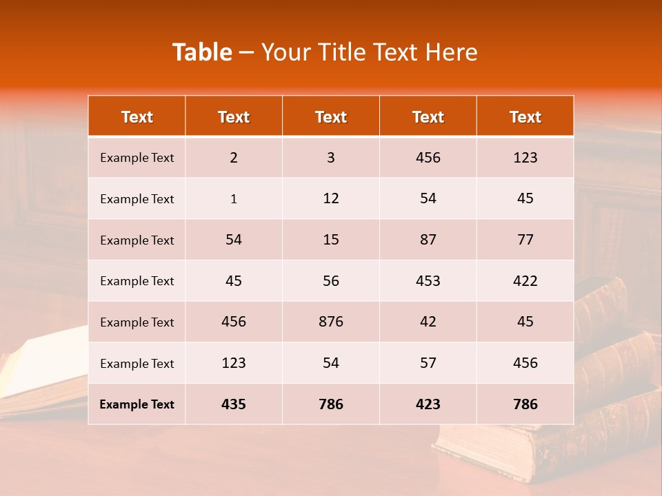 Retro Literary Desk PowerPoint Template