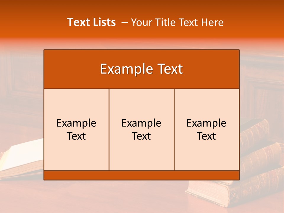 Retro Literary Desk PowerPoint Template