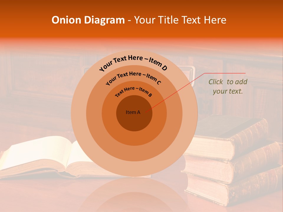 Retro Literary Desk PowerPoint Template