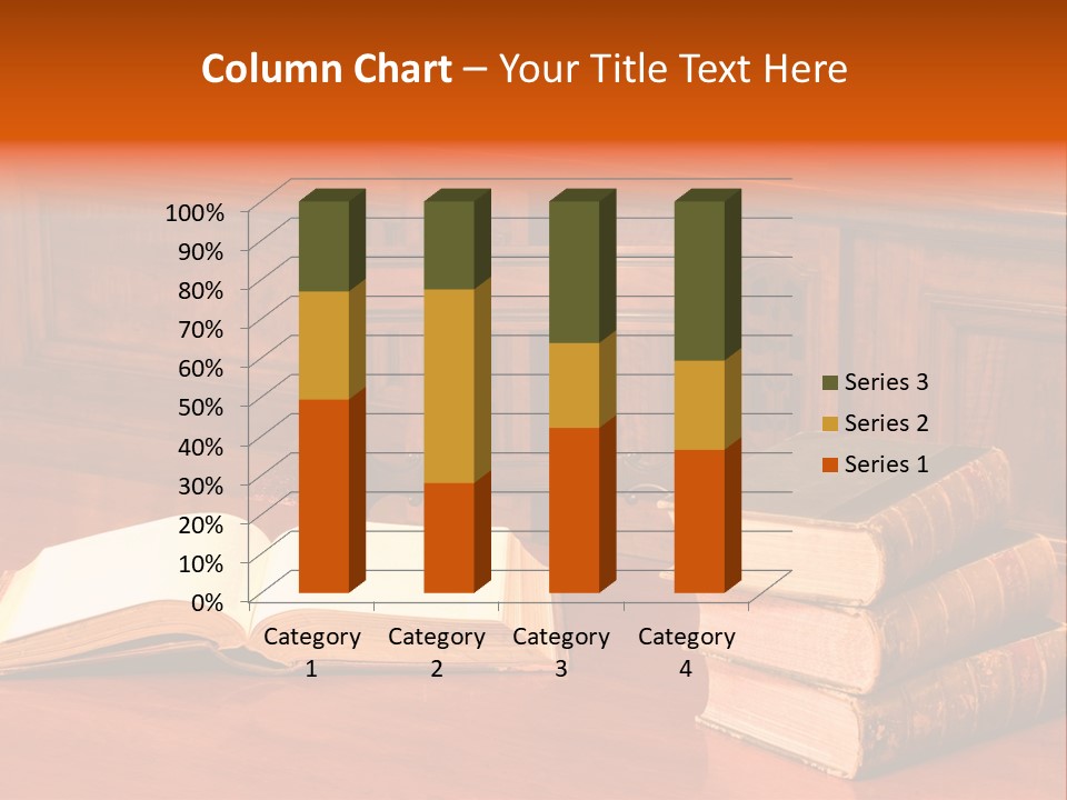 Retro Literary Desk PowerPoint Template