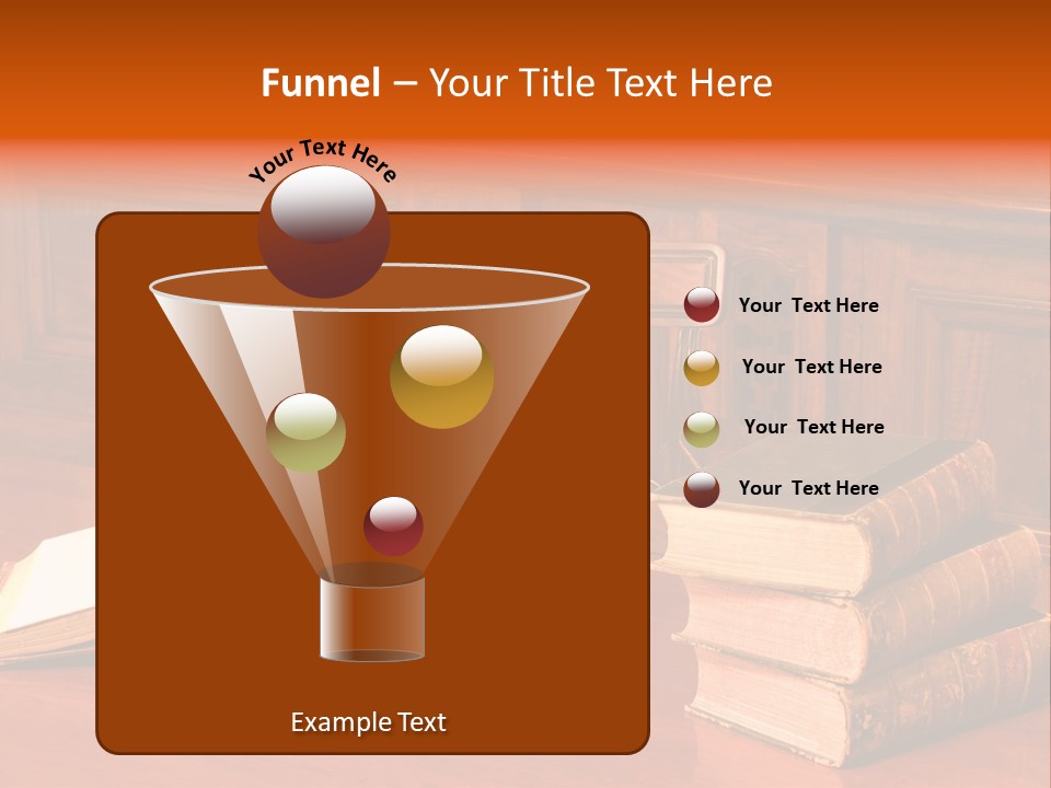 Retro Literary Desk PowerPoint Template
