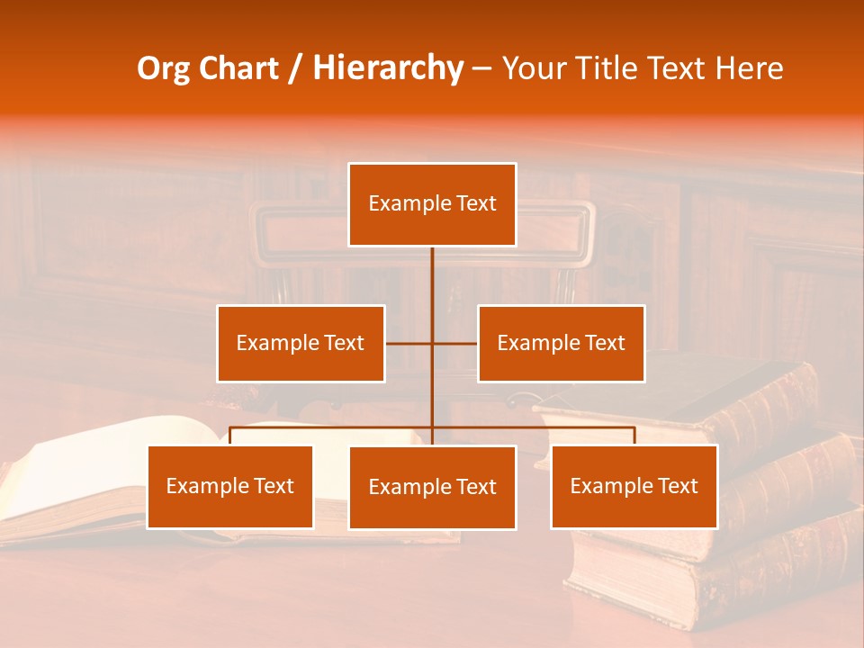 Retro Literary Desk PowerPoint Template