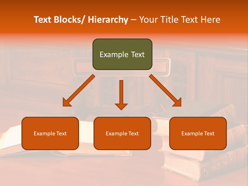 Retro Literary Desk PowerPoint Template