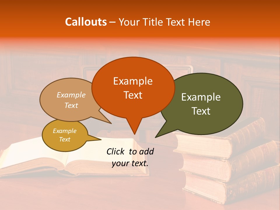 Retro Literary Desk PowerPoint Template
