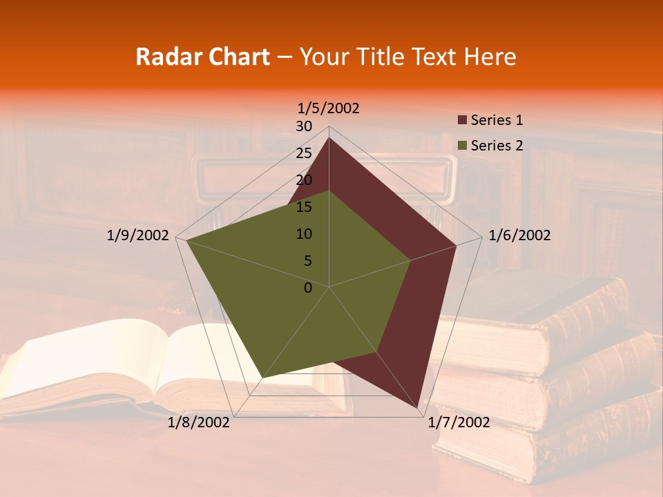 Retro Literary Desk PowerPoint Template