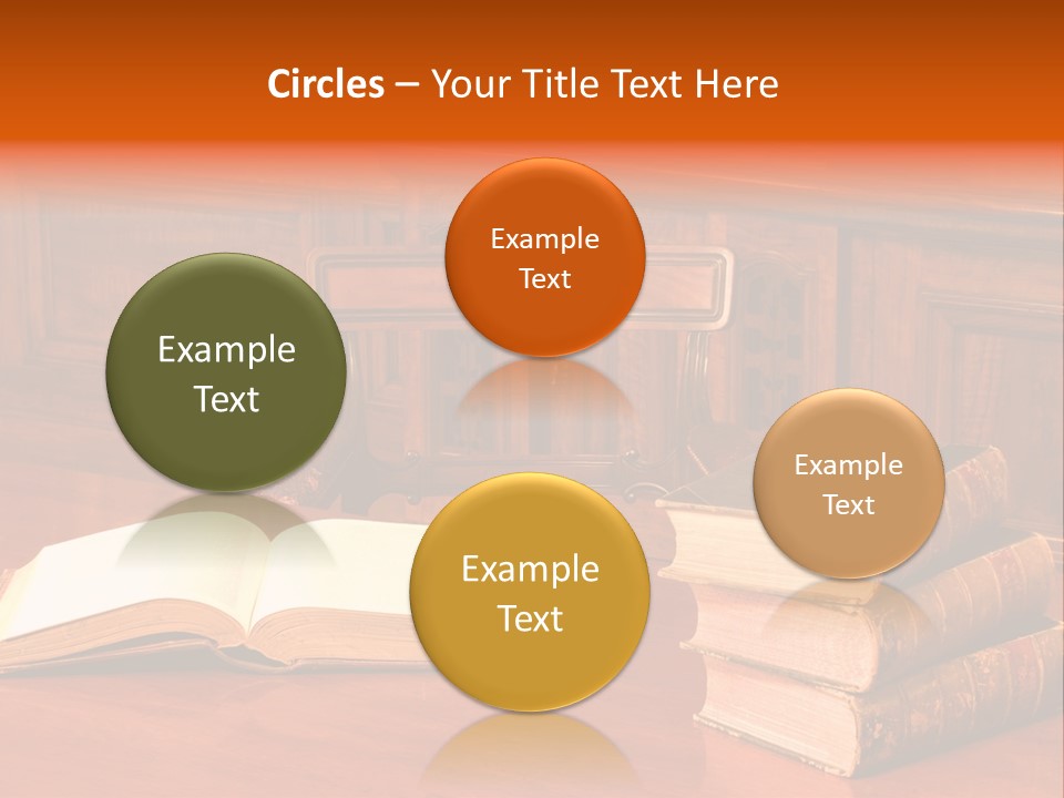 Retro Literary Desk PowerPoint Template
