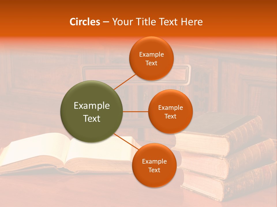 Retro Literary Desk PowerPoint Template