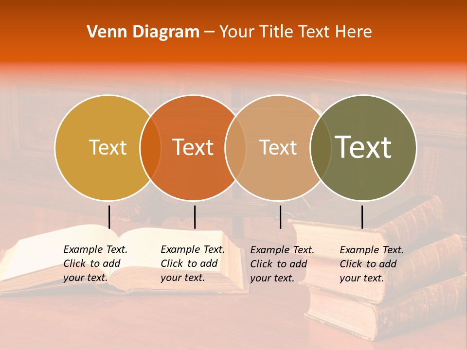 Retro Literary Desk PowerPoint Template