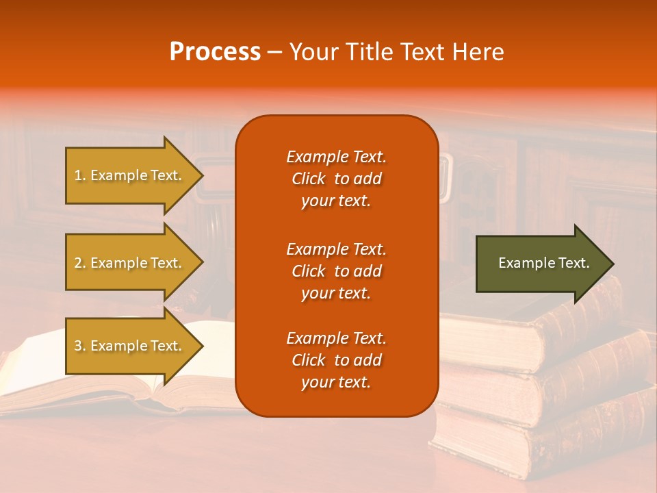 Retro Literary Desk PowerPoint Template