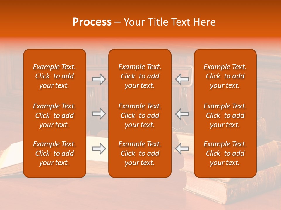 Retro Literary Desk PowerPoint Template