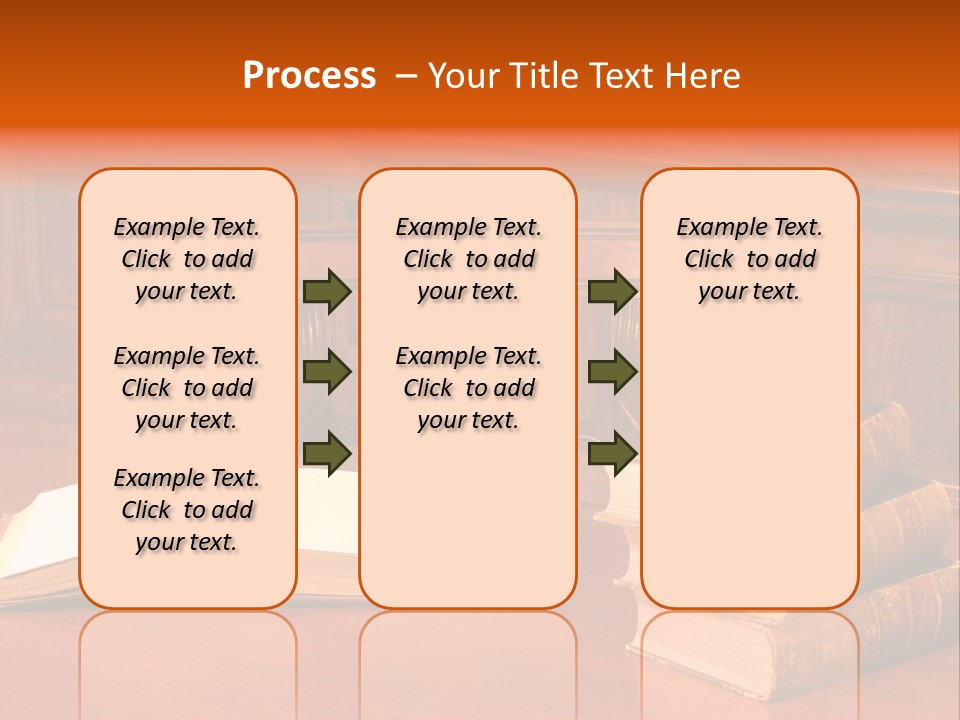 Retro Literary Desk PowerPoint Template
