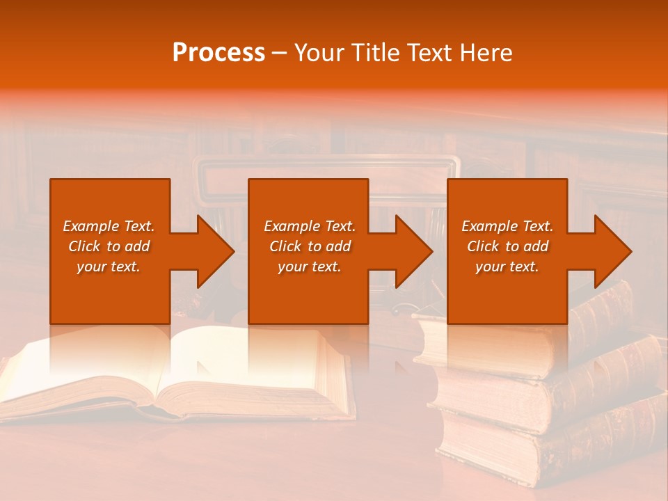 Retro Literary Desk PowerPoint Template