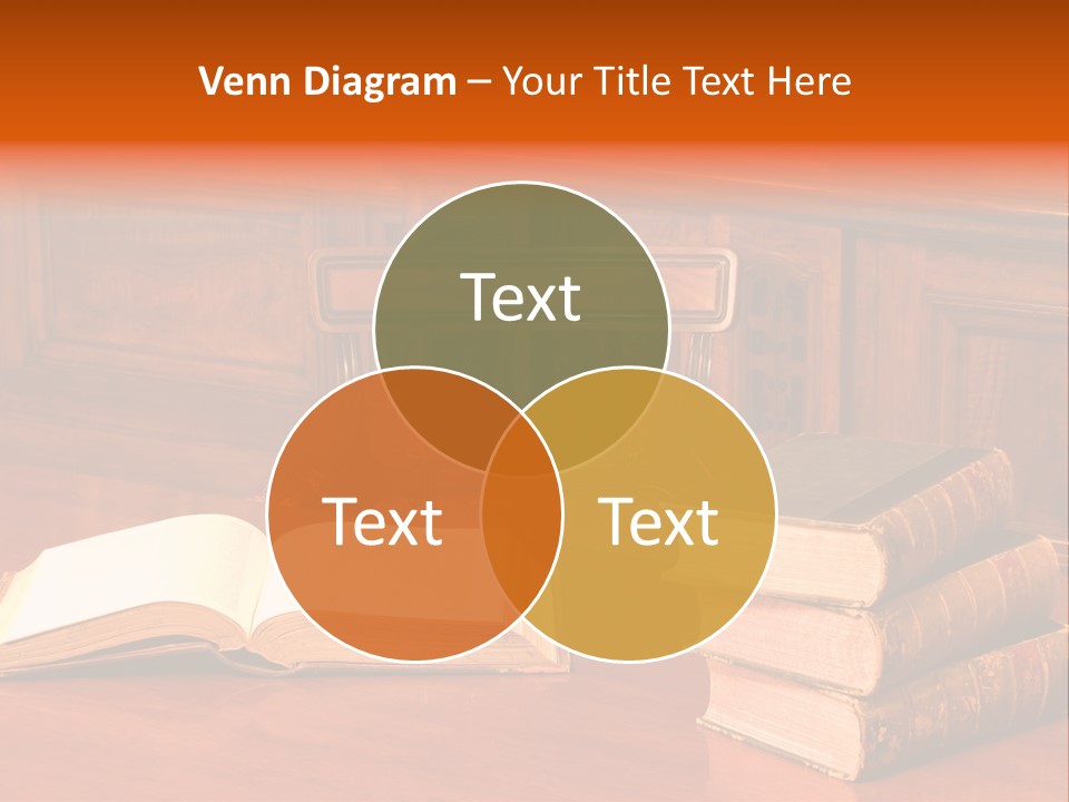 Retro Literary Desk PowerPoint Template