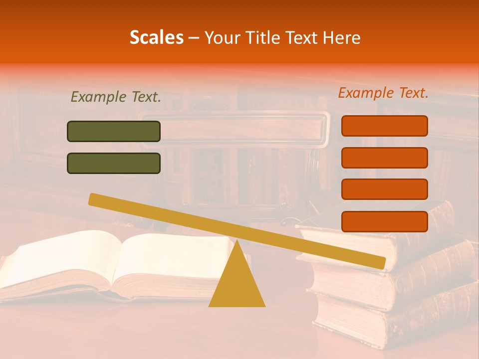 Retro Literary Desk PowerPoint Template
