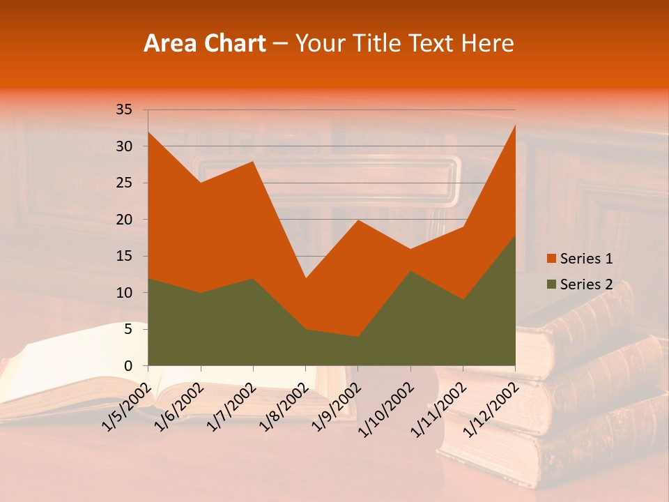 Retro Literary Desk PowerPoint Template