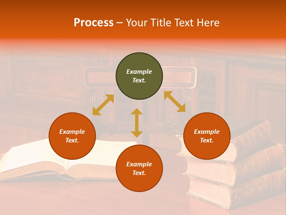 Retro Literary Desk PowerPoint Template