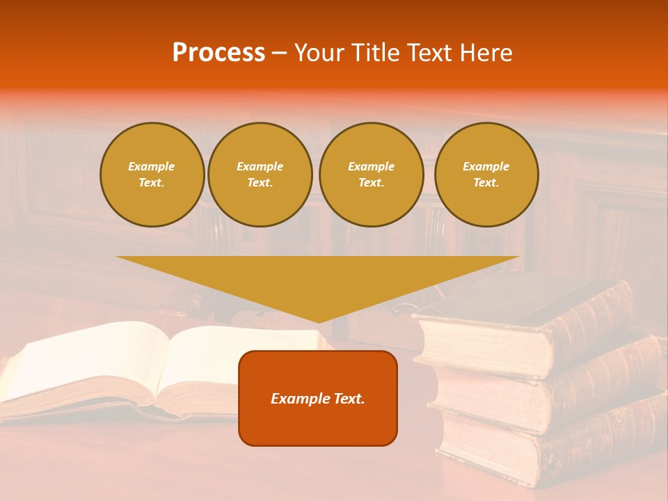 Retro Literary Desk PowerPoint Template