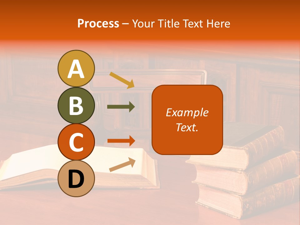 Retro Literary Desk PowerPoint Template
