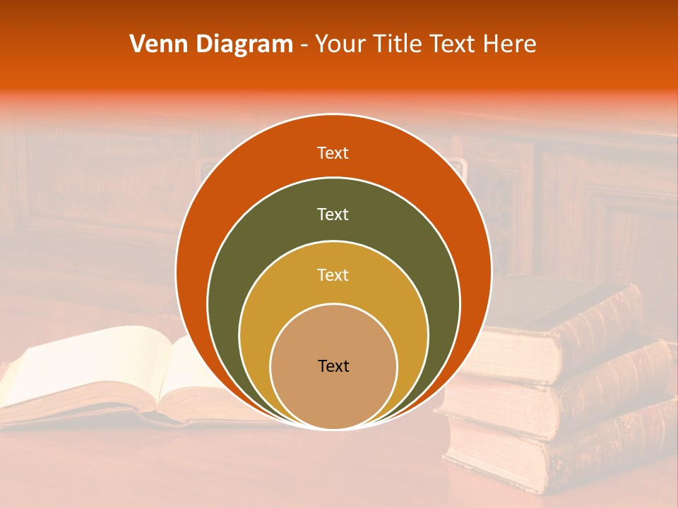 Retro Literary Desk PowerPoint Template