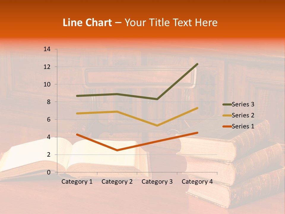 Retro Literary Desk PowerPoint Template