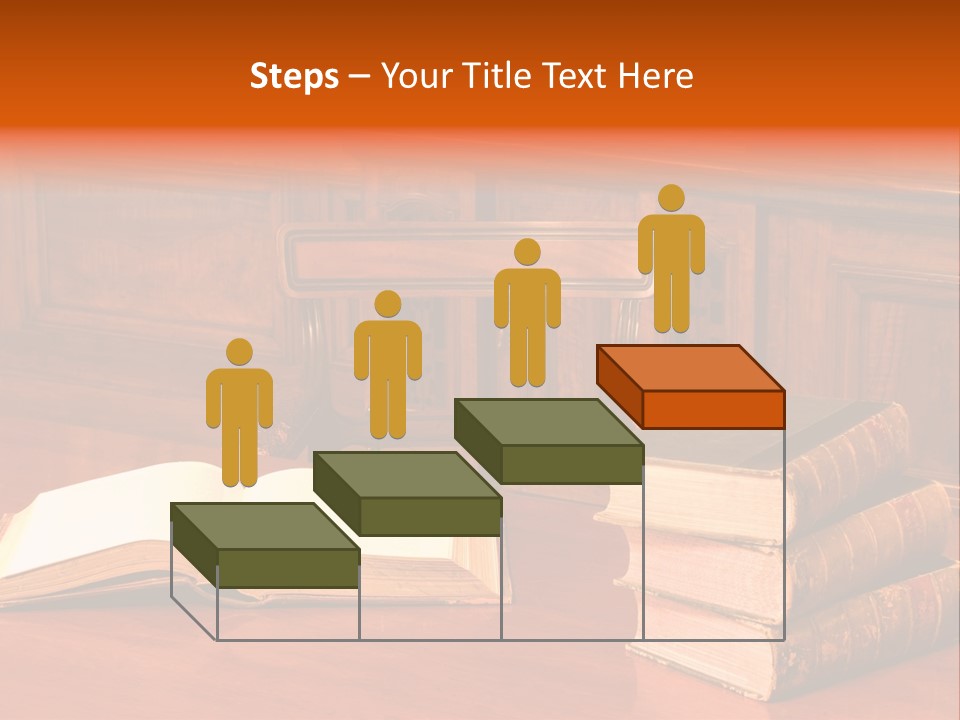 Retro Literary Desk PowerPoint Template