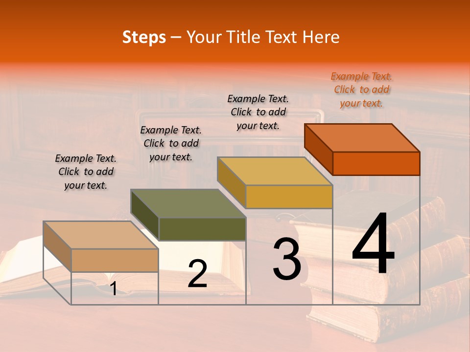 Retro Literary Desk PowerPoint Template